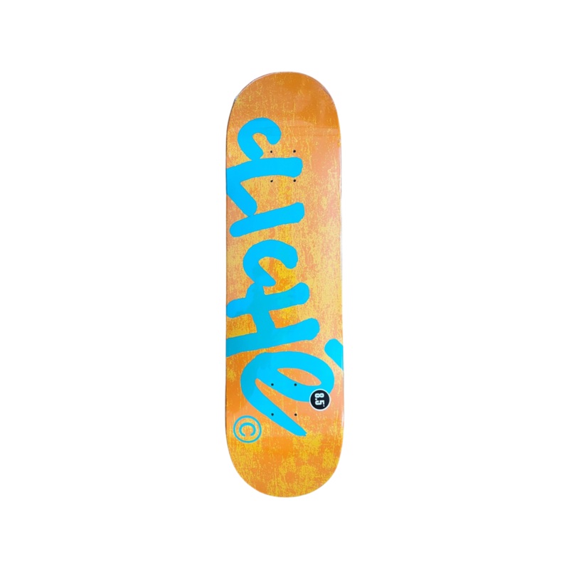 Cliche Handwritten Skateboard Deck  RHM Orange – 8.5