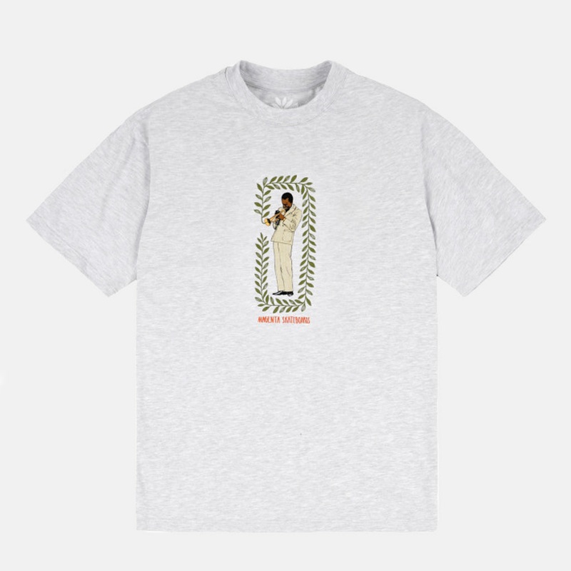 Magenta Skateboards – Miles T-Shirt – Ash Small