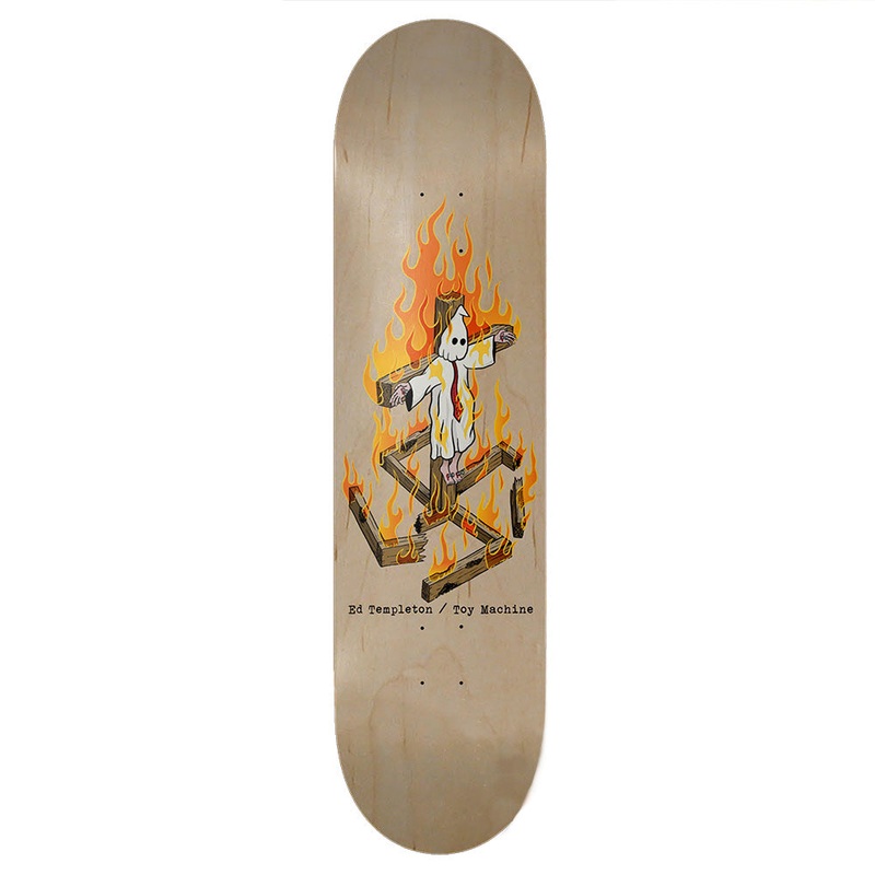 TOY MACHINE ED TEMPLETON CHARRED CROSS 8.5