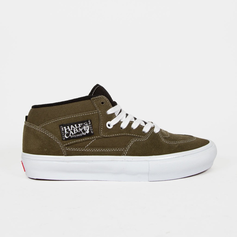 Vans – Skate Half Cab Shoes – Dark Olive / White UK 7