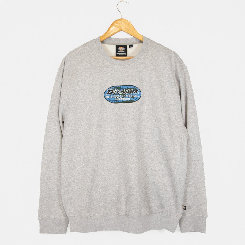 Dickies – Jake Hayes Graphic Crewneck Sweatshirt – Heather Grey Small