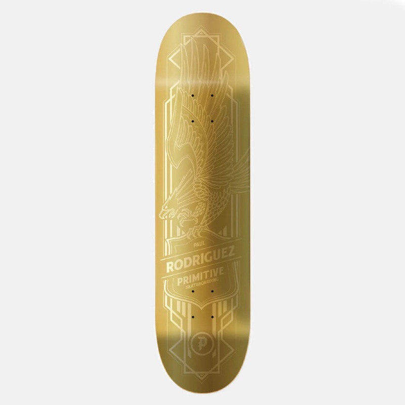 Primitive Skateboarding – 8.0″ Paul Rodriguez Gold Foil Eagle Skateboard Deck