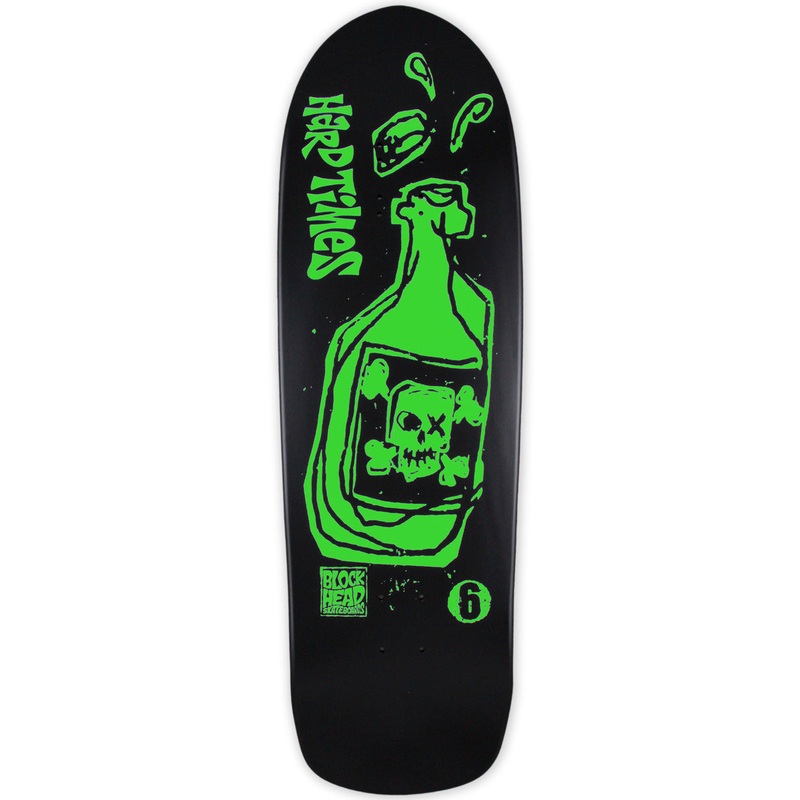 Hard Times 6 modern 10.0 – Black Dip – SOLD OUT Black dip – Green print