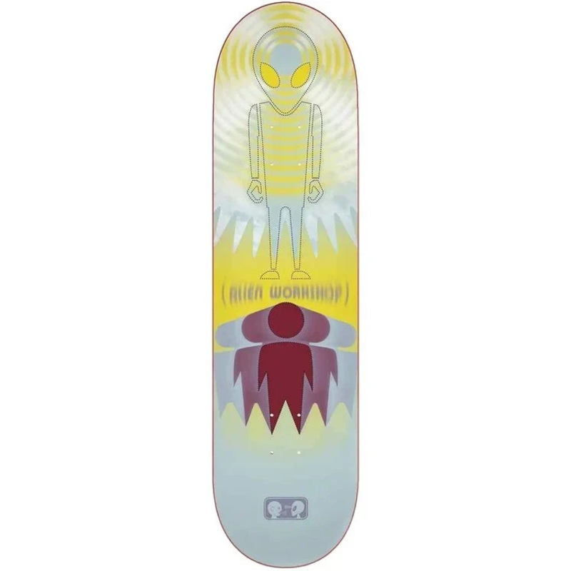 Alien Workshop Transmission Deck White 8 8 Multicolor