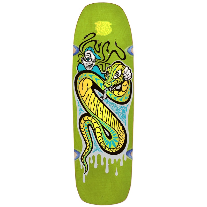 Sam Cunningham Snake Handler modern 9.7 – SOLD OUT Green Stain – orange/yellow snake
