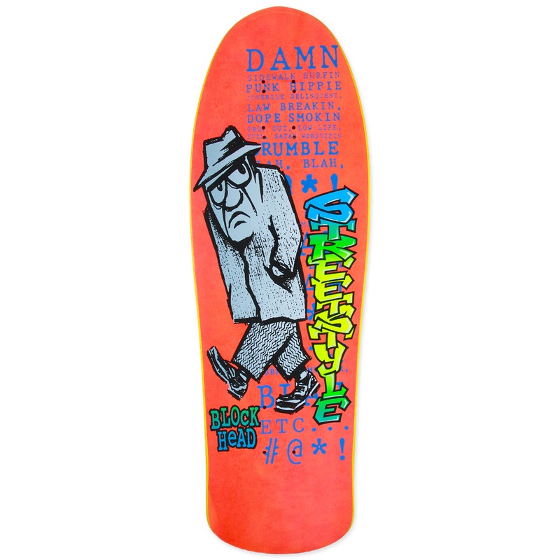 Streetstyle 4 (Grumpy Man) reissue – first edition – SOLD OUT Orange fire stain (yellow rails)