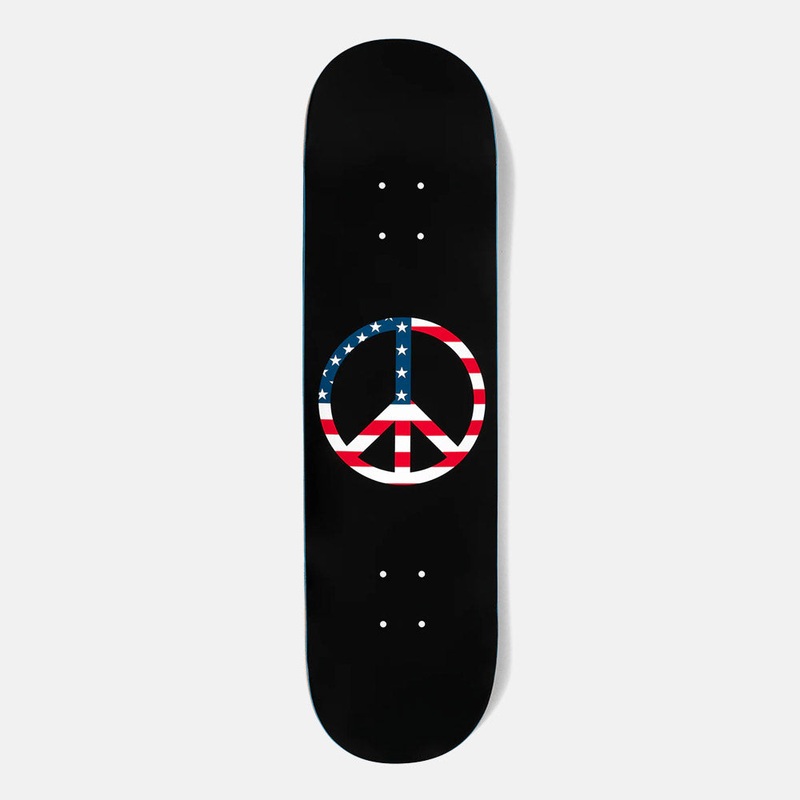 Violet – 8.25″ American Peace Skateboard Deck – Black