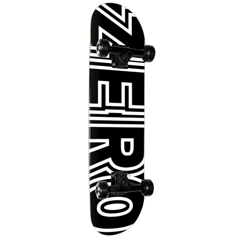 Zero Bold Complete Skateboard Blk/Wht 7.75″ Black 7.75