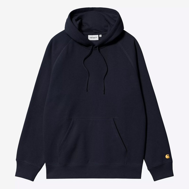 Carhartt WIP – Chase Pullover Hooded Sweatshirt – Dark Navy Small