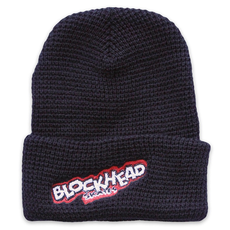 NEW! “Skates” logo waffle beanie – Blockhead x Findlay x Think Tank – BLACK