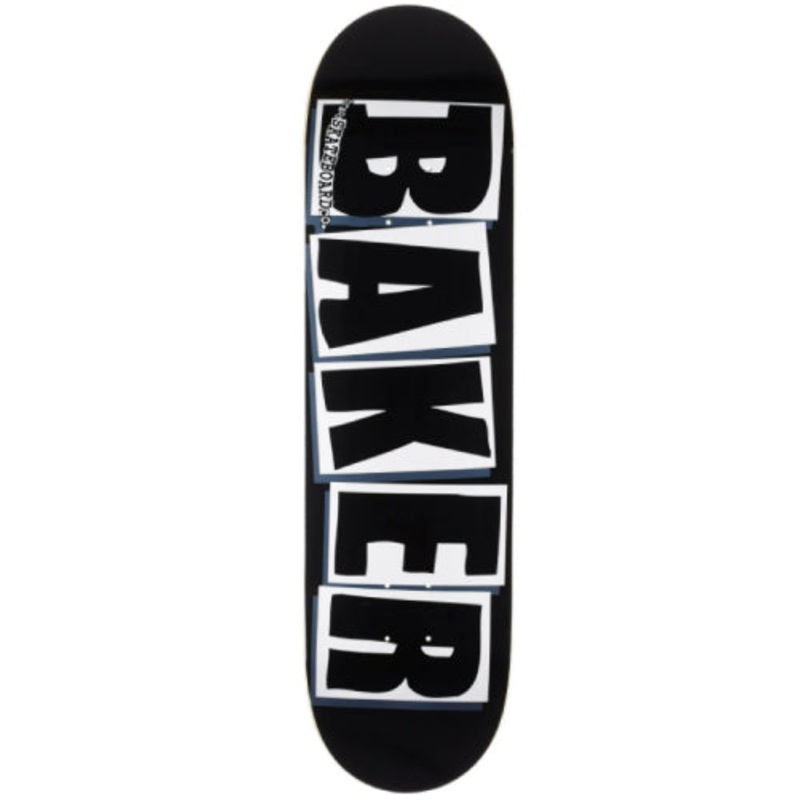 Baker Brand Logo Skateboard Deck Black/Black 8.25″ 8.25″