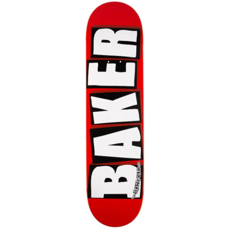 Baker Brand Logo Skateboard Deck Red/White 8.0″ 8.0″
