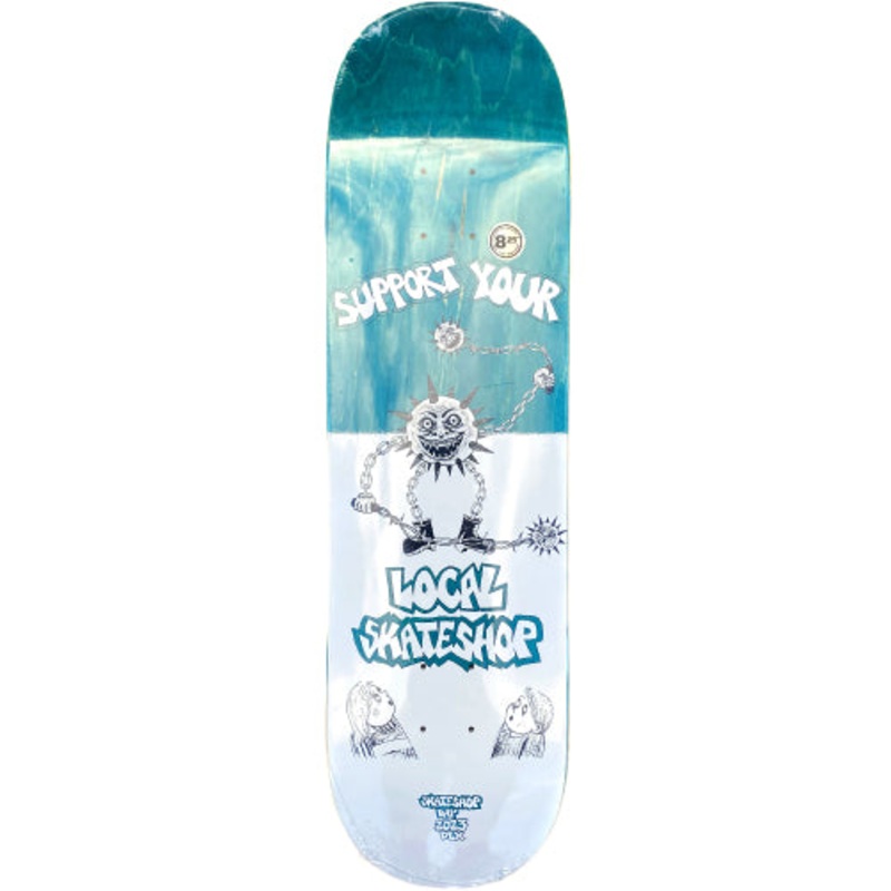 DLX Mike Gigliotti LIMITED Skate Shop Day Skateboard Deck Teal 8.25″ 8.25″