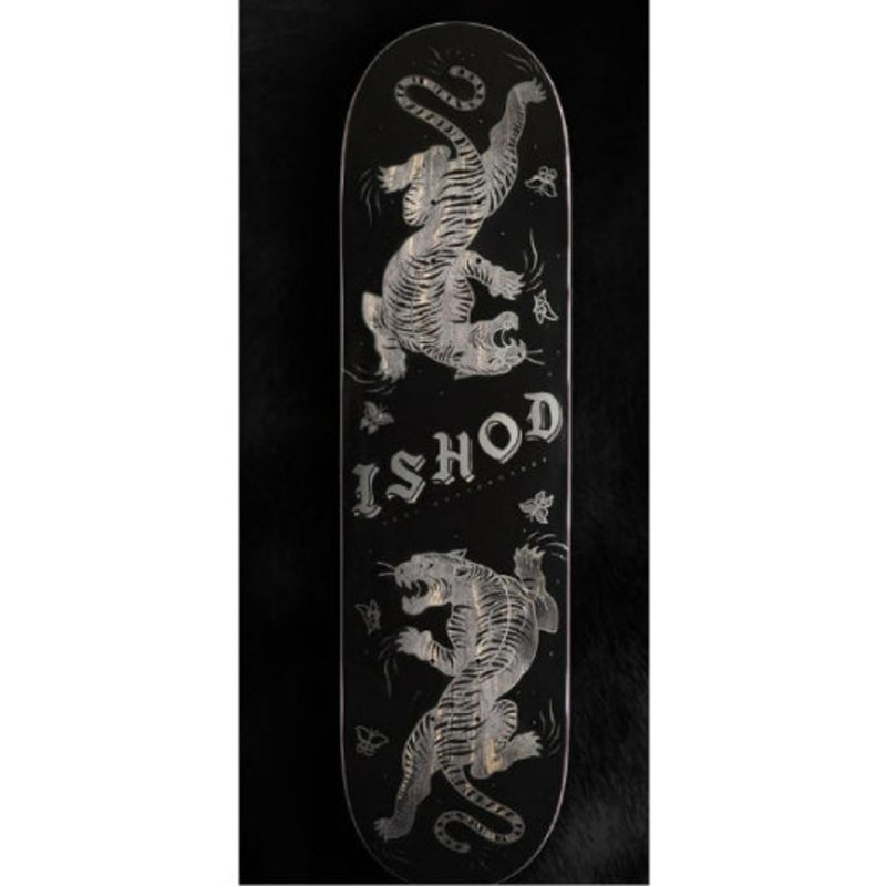 Real Ishod Wair LIMITED Skate Shop Day Catscratch Twin Tail Skateboard Deck Blacked Out 8.3″ 8.3″