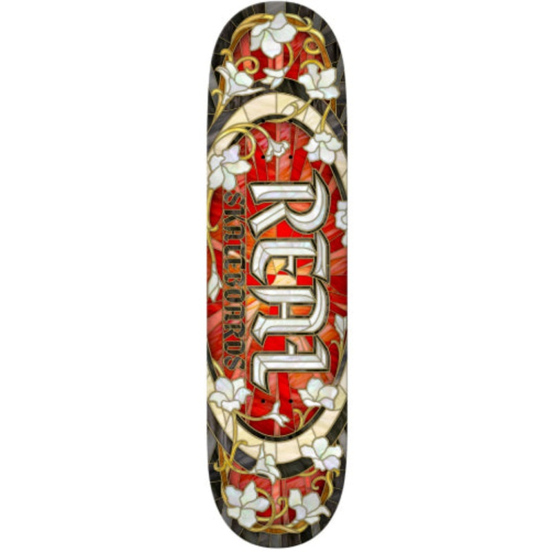 Real Team Oval Cathedral Skateboard Deck 8.25″ 8.25″