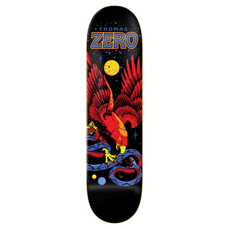 Zero Skateboard Deck Eagle and Snake Thomas 8.25″ Black 8.25