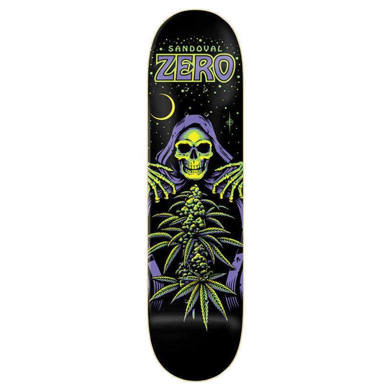 Zero Skateboard Deck Grimm Reefer Sandoval 8.5″ 8.5 Black