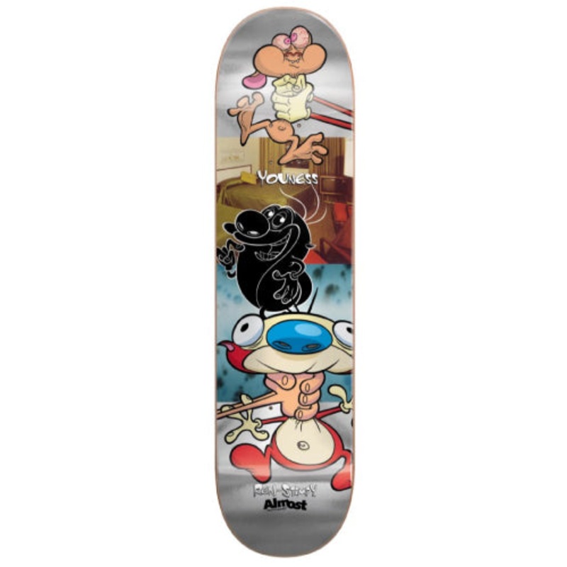 Almost X Ren & Stimpy Youness Amrani Room Mate R7 Skateboard Deck 8″ 8.0″