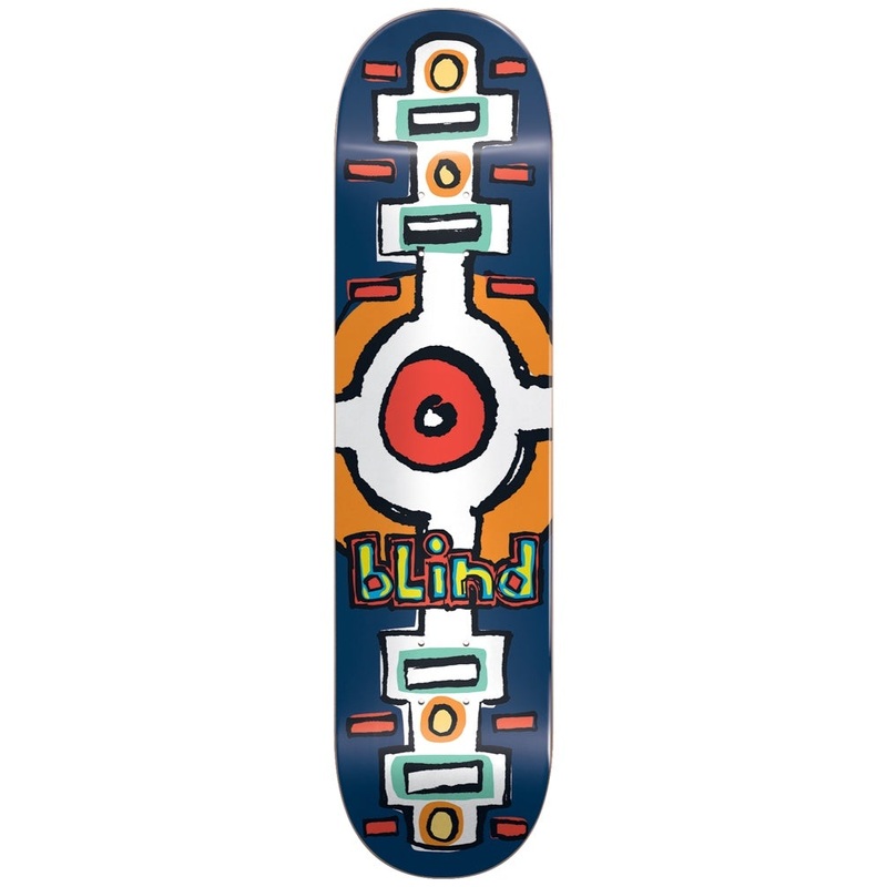 Blind Round Space V2 Navy 7.0 Skateboard Deck MINI NAVY 7