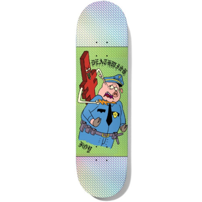 Deathwish Jamie Foy Security Swine Holographic Skateboard Deck 8.5″ 8.5″