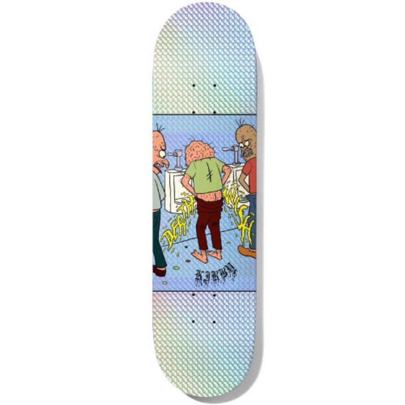 Deathwish Taylor Kirby Pee Splash Holographic Skateboard Deck 8.475″ 8.475″
