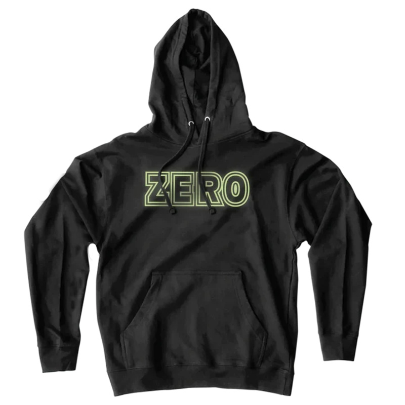 Zero Bold Glow in the Dark Hoodie Black Black XS