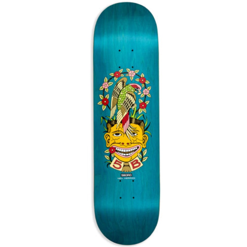 5Boro X Thomas Redrey Neil Herrick Blue Skateboard Deck 8.37″ 8.375″