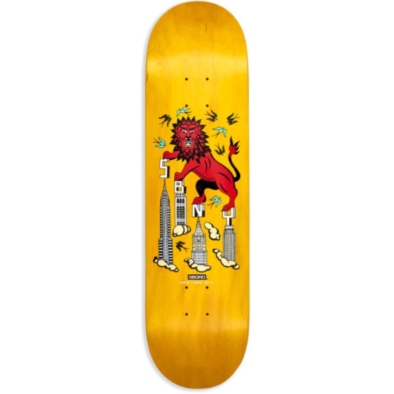 5Boro X Thomas Redrey Team Yellow Skateboard Deck 8.25″ 8.25″