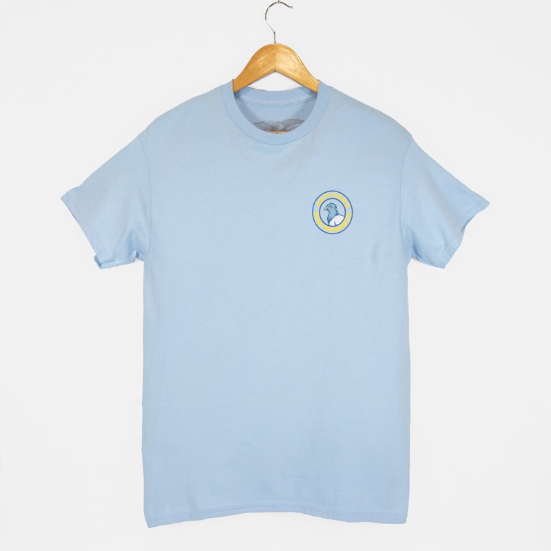 Anti Hero Skateboards – Pigeon Round T-Shirt – Light Blue / Multi Small