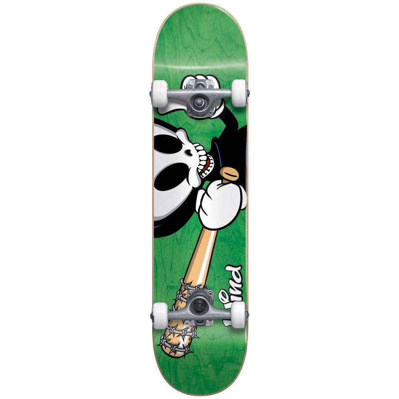 Bat Reaper Character First Push Premium Complete Skateboard 7.75″ GREEN 7.75