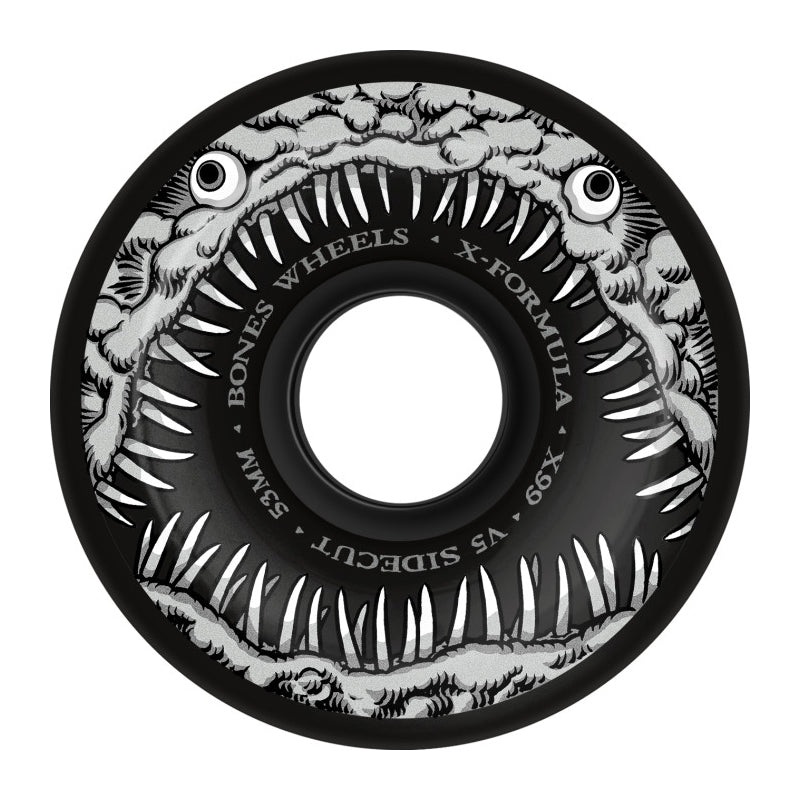 BONES Dark Waters X-Formula 54mm 99A V5 (Sidecut) Black Black 54MM