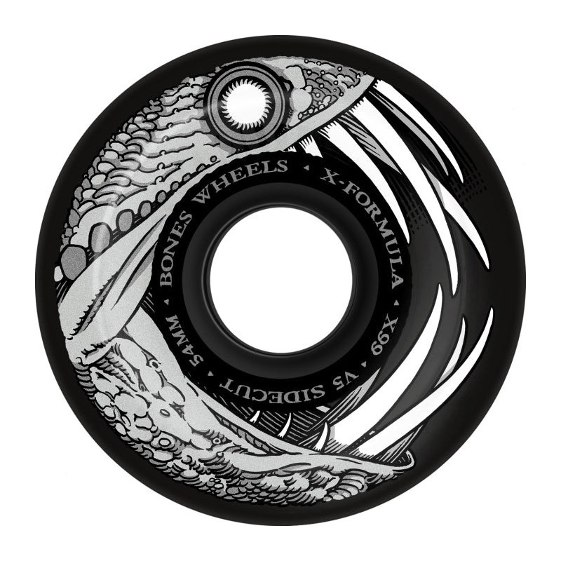 BONES Dark Waters X-Formula 55mm 99A V5 (Sidecut) Black Black 55MM