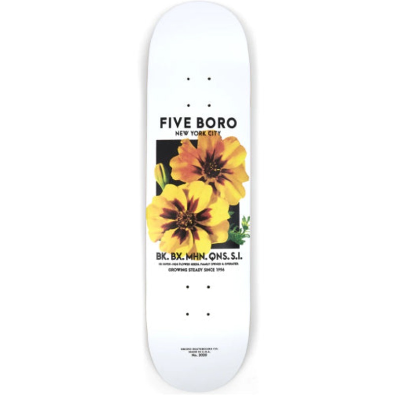5Boro Flower Seed Yellow Skateboard Deck 8.25″ 8.25″