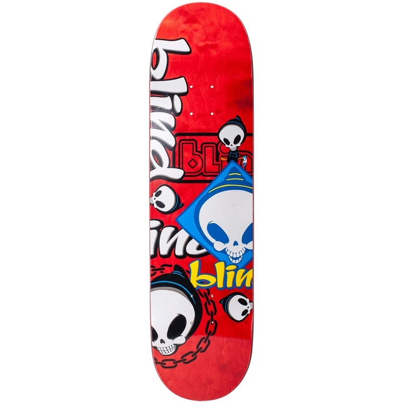 Blind Random Placement Red 8.25 Skateboard Deck