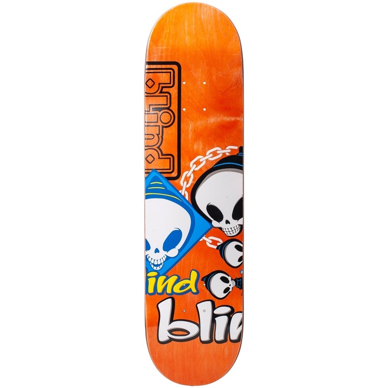 Blind Random Placement RHM Orange 8.0 Skateboard Deck