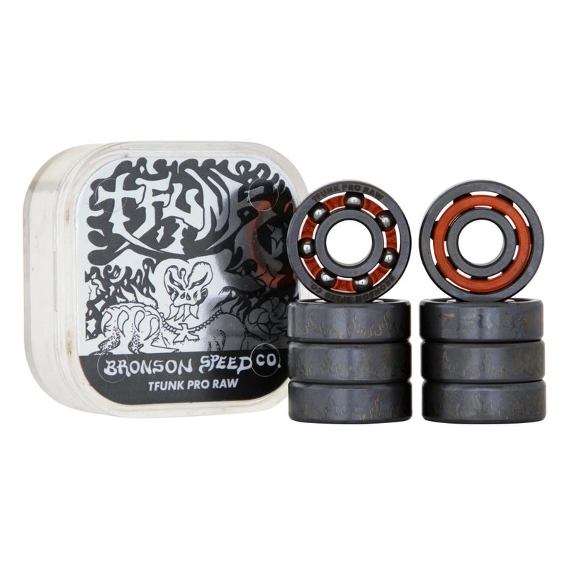 Bronson Speed Co. Bearings TFunk Pro Raw (Pack of 8) Black 8