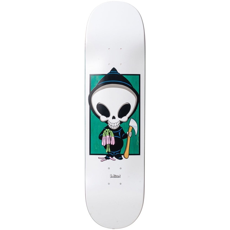 Maxham White Reaper Box R7 Skateboard Deck 8.375″ ROGERS 8.375