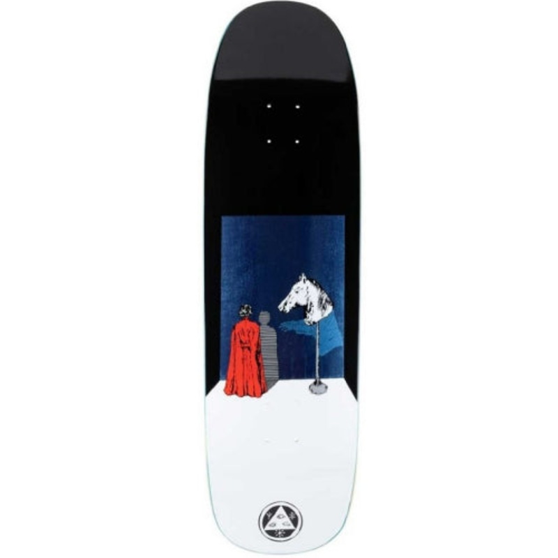 Welcome Haunted Horse on Golem Shaped Skateboard Deck 9.25″ 9.25″