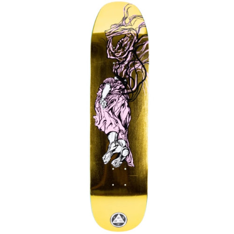 Welcome Transcend on Son of Moontrimmer Gold Foil Skateboard Deck 8.25″ 8.25″