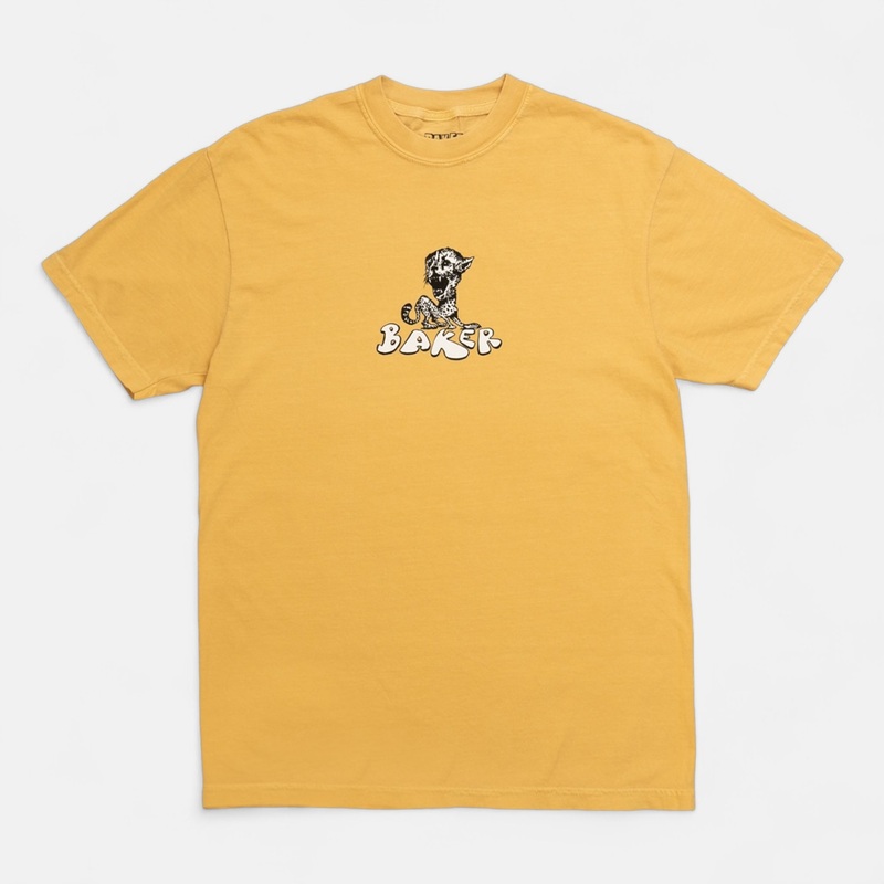 Big Cats Tee Mustard Small