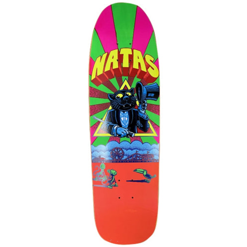 101 Natas Kaupas Panther Shaped Reissue Screen Printed Skateboard Deck 9.25″ 9.25″