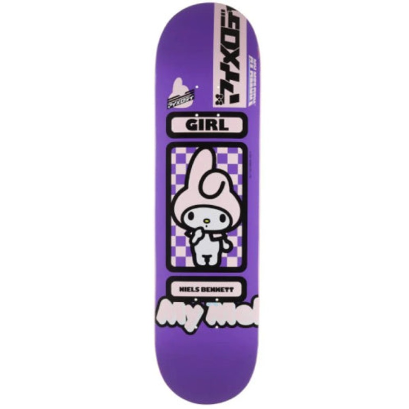 Girl Niels Bennett Pro Sanrio Tokyo Speed Skateboard Deck 8.125″