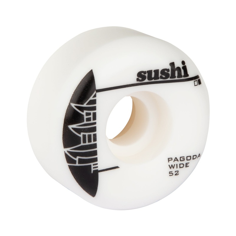 Sushi Wheels Pagoda Wide  52 White 52