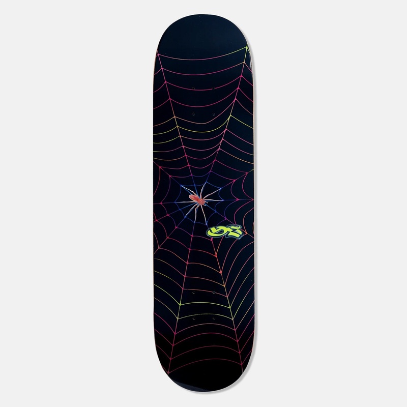 Yardsale – 8.375″ Spider Web Skateboard Deck (Black)