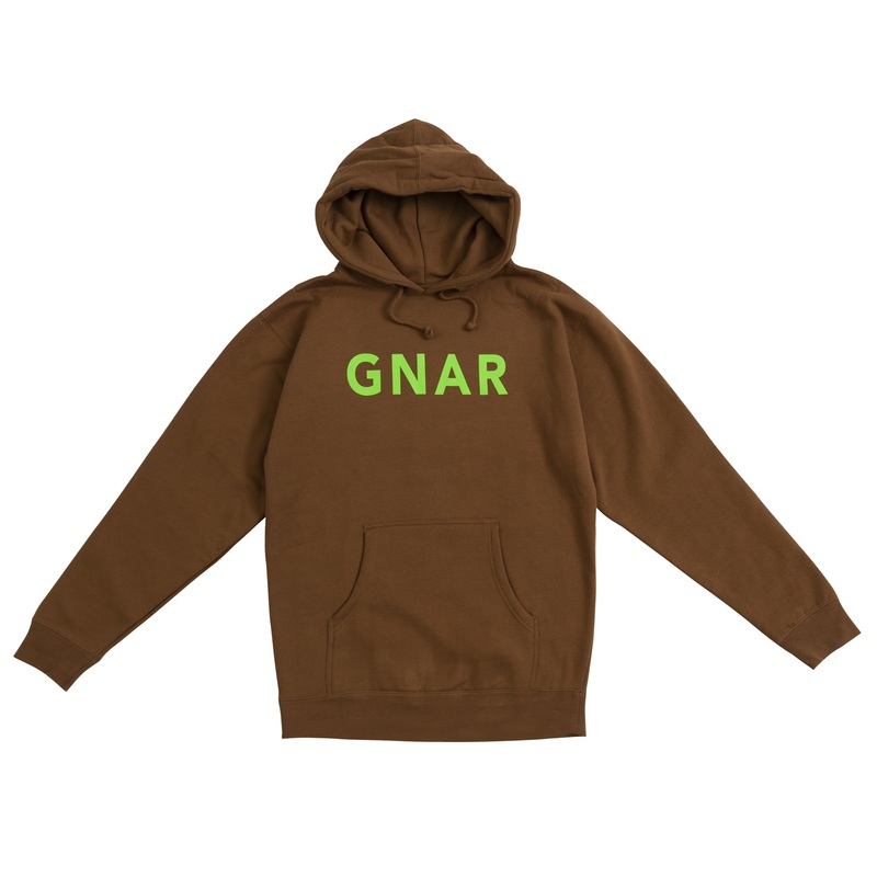 Gnarmy Hoodie Brown Small