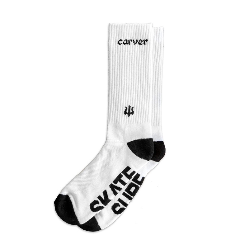 Carver Logo Socks – White