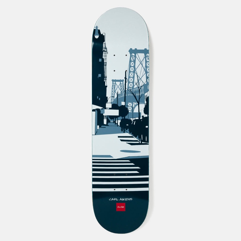 Chocolate Skateboards – 8.5″ Carlisle Aikens Evan Hecox City (’23) Skateboard Deck – Blue