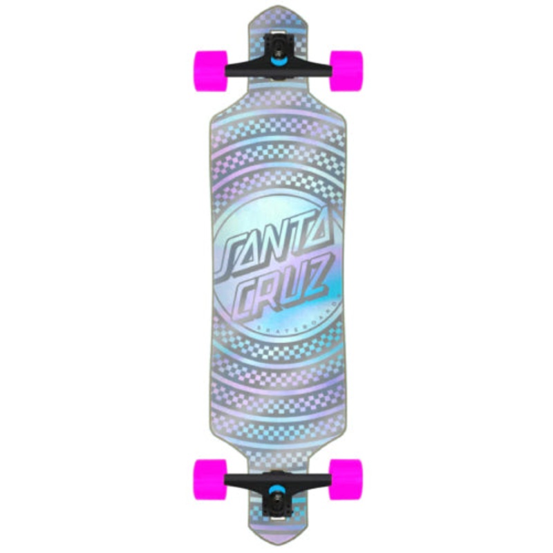 Santa Cruz Prismatic Dot Drop Through Longboard Complete 36″ 36″