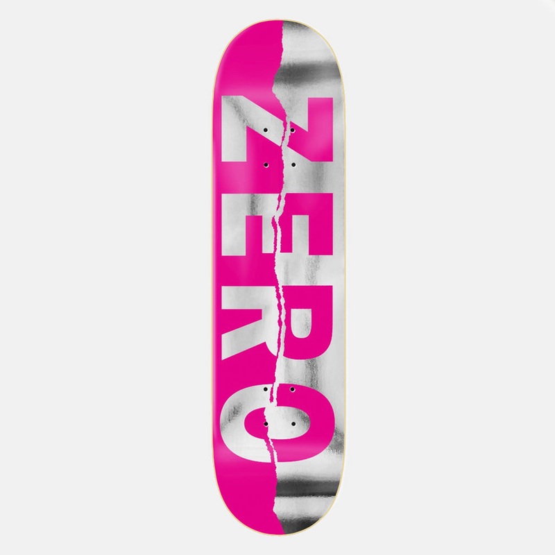 Zero Skateboards – 8.25″ Ripped Army Skateboard Deck – Pink / Foil