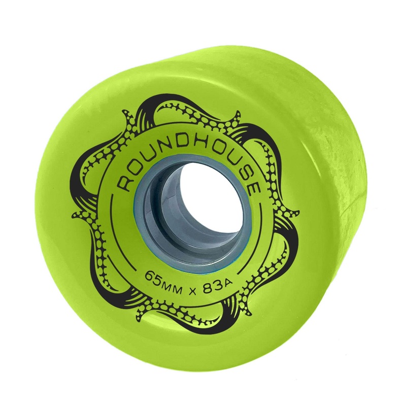 Roundhouse Wheels – 65mm Slicks – Green Glo (83A)